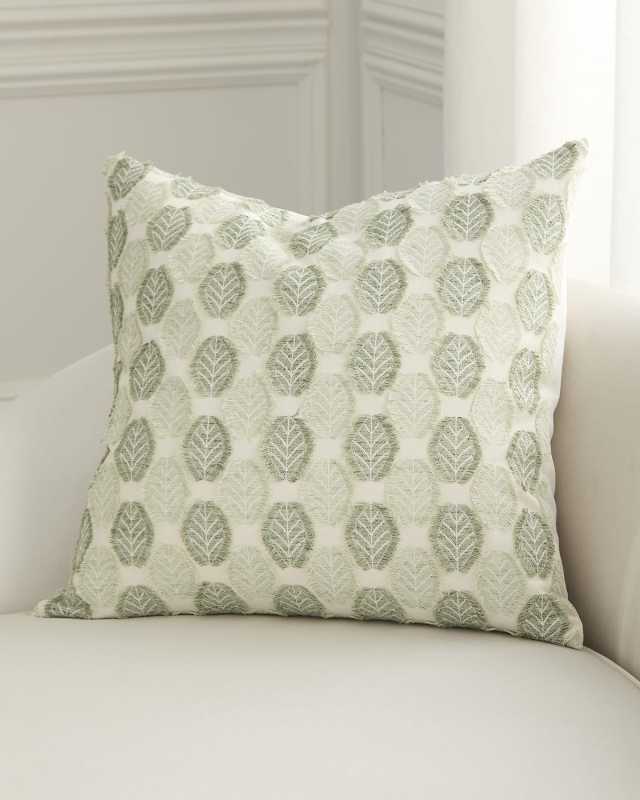 Leafalong Decorative Pillow, 24" Square
